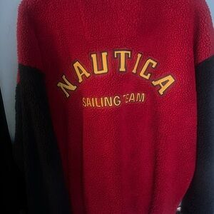 Nautica Red and Black Sailing Team Jacket